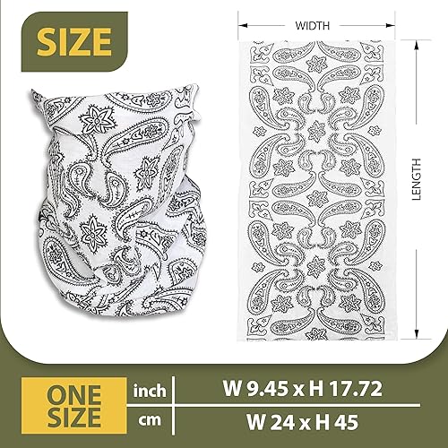 Miniatura 7 de Paquete de 6 polainas para el cuello, pasamontañas, máscara facial transpirable con protección UV, bufanda de senderismo para hombres y mujeres