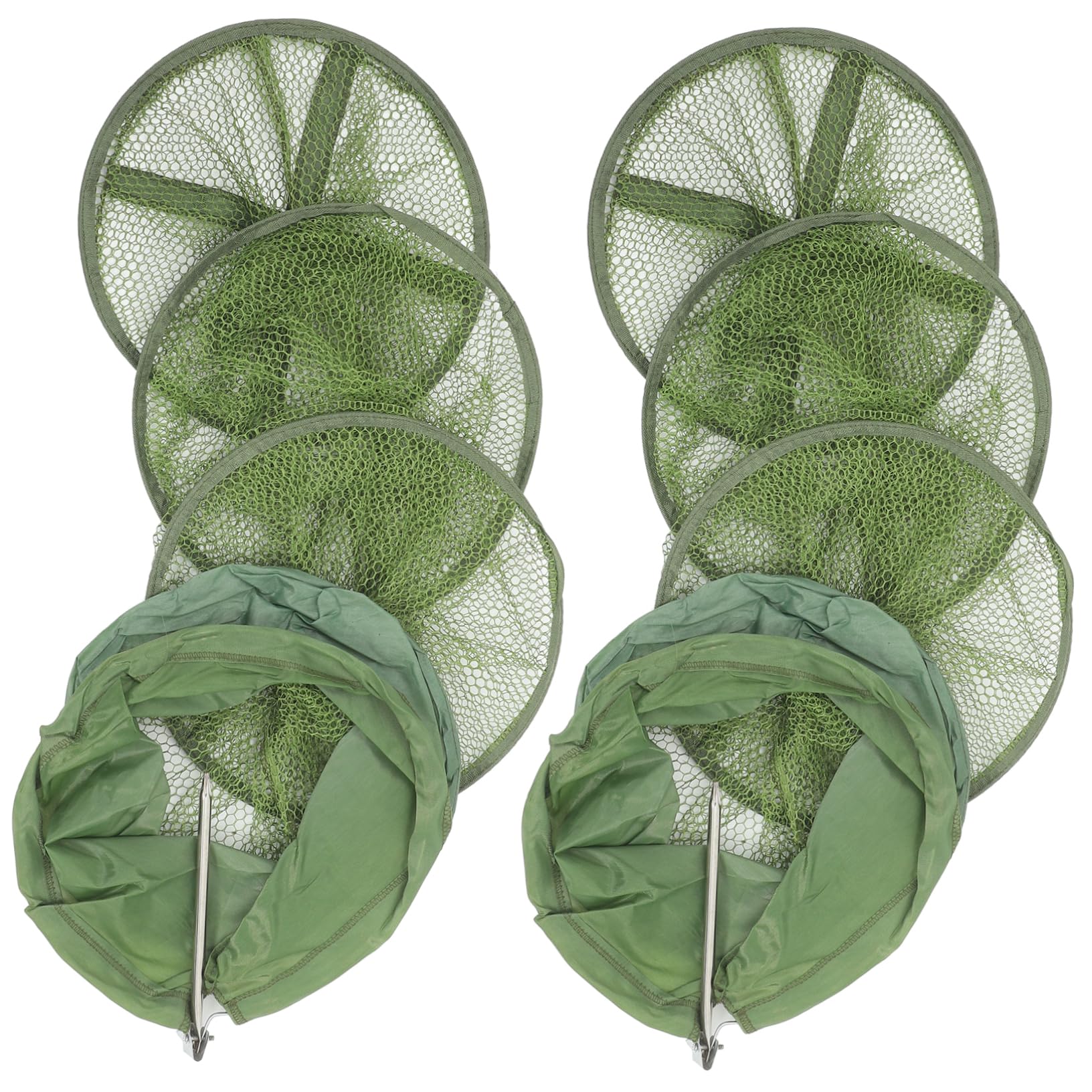 Nassa per Pezzi 2 Verde Nylon Pieghevole Pesci