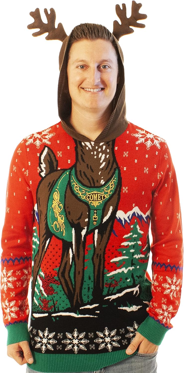 Ugly Christmas Party Knitted Ugly Christmas Sweater for Men and Women - Funny Santa