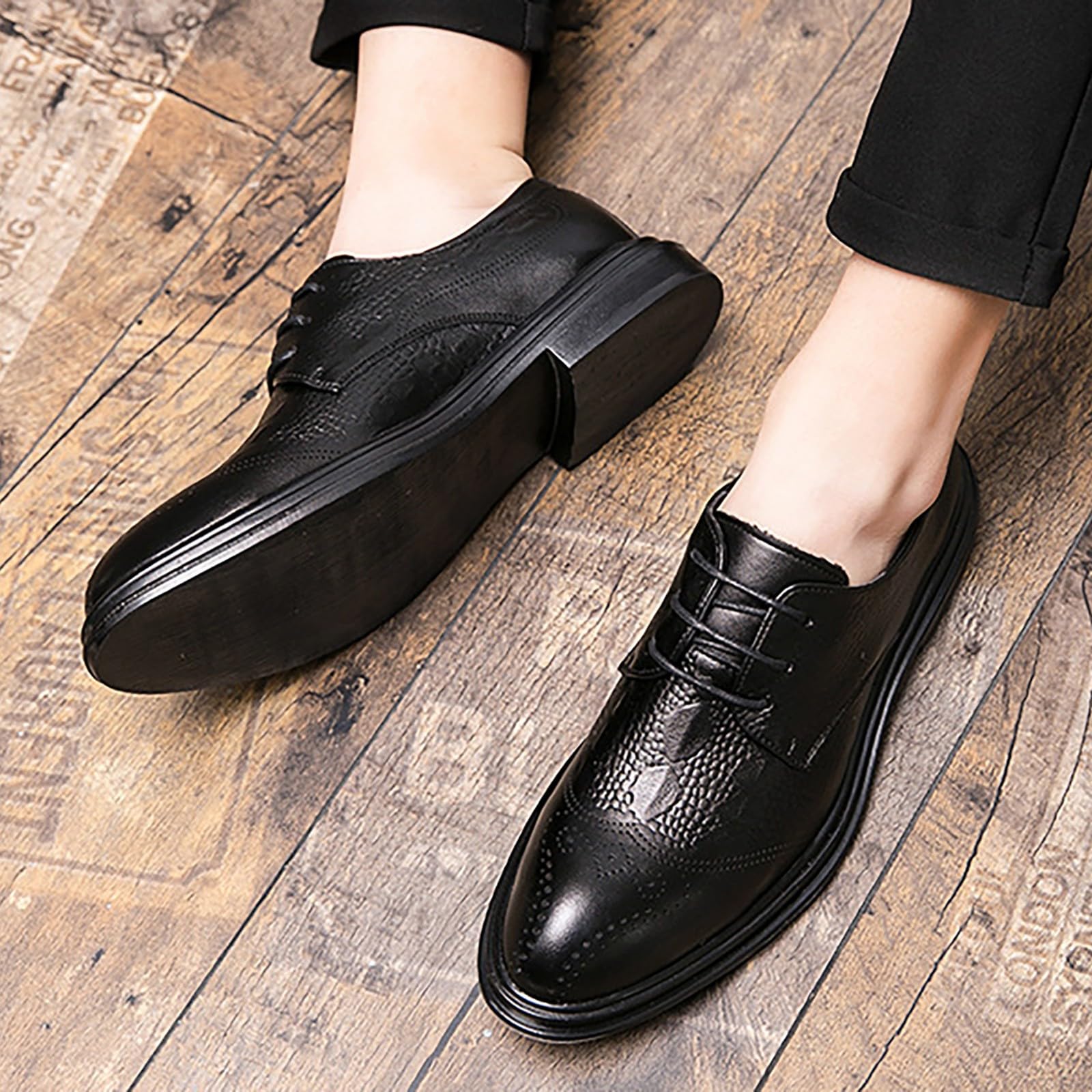 Scarpe Uomo Pelle Oxfords Derby Scarpa Città Elegante Scarpe Da Sera Dressing Classico Vintage Casual Commerciale Moda per il Lavoro Costume