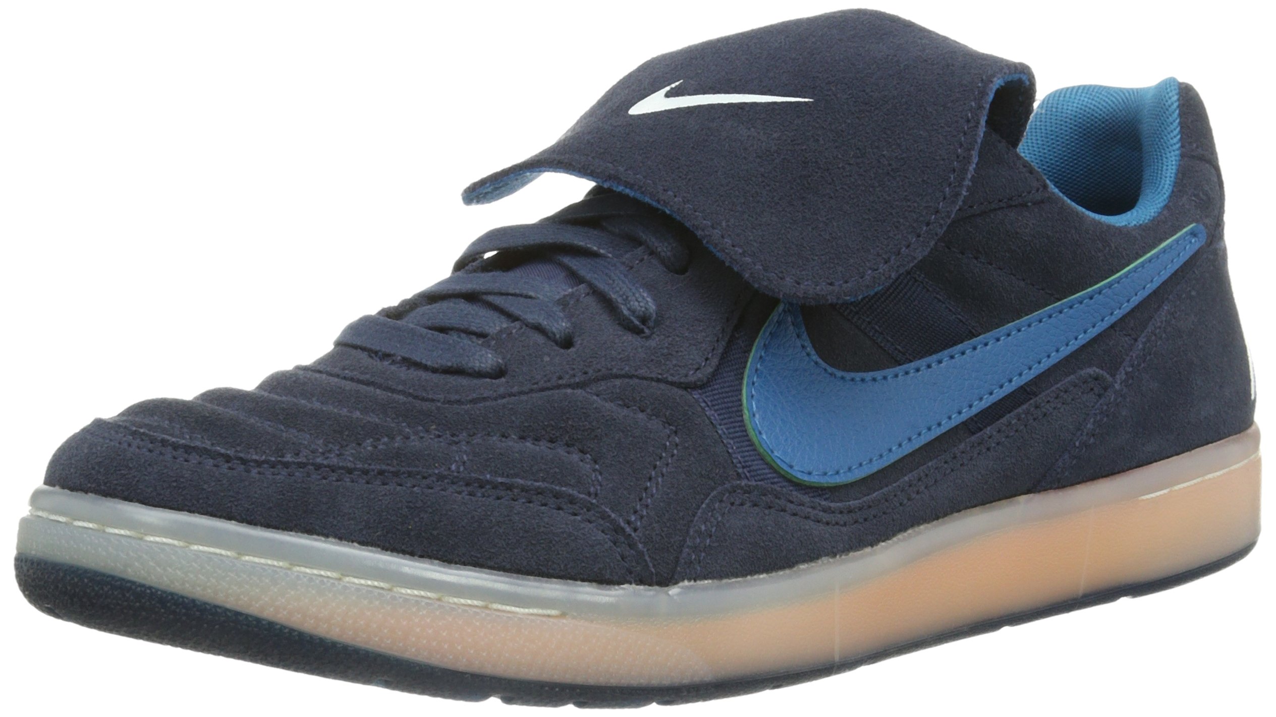 Nike Men's NSW Tiempo '94 Obsidian/Green Abyss-Slate-Atomic Orange Sneakers 11.5