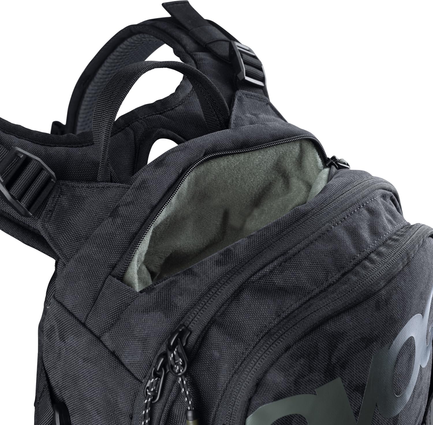EVOC TRAIL BUILDER 35, zaino porta attrezzi (materiale Cordura, alette laterali extra larghe, spallacci imbottiti, inclusa copertura antipioggia, volume: 30l, dimensioni: 56 x 29 x 18 cm), Nero