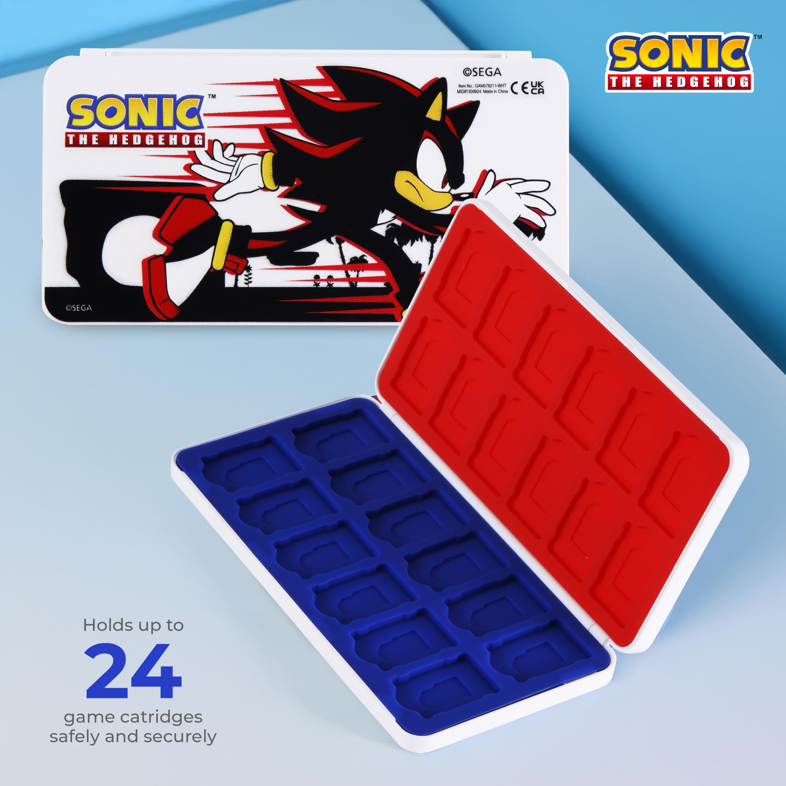 Nintendo Switch Case Sonic VS Shadow, custodia protettiva da trasporto con impugnature per controller, impugnature per pollice, volante,