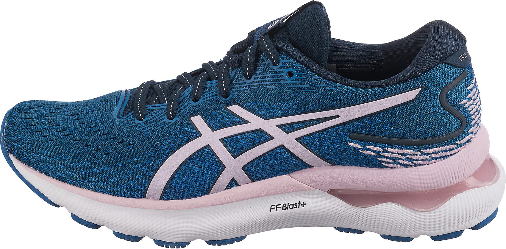 Asics Nimbus 24 Buty do biegania Szosowego dla Kobiet Niebieski Róowy 40 EU