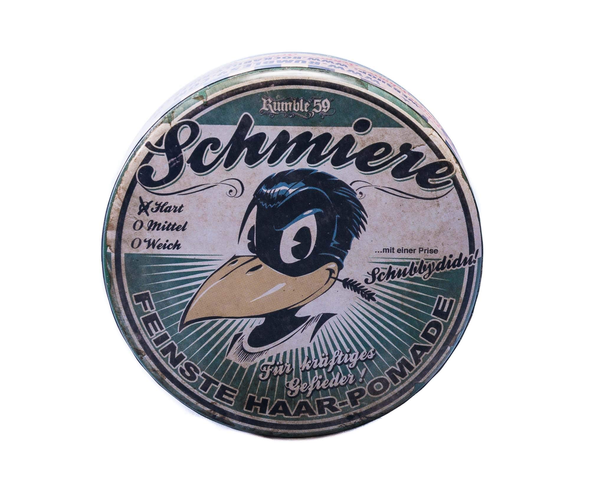 Schmiere FEINSTE HAAR-POMADE Rumble 59 Hart (Hard) Hair Grease Pomade by Rumble59