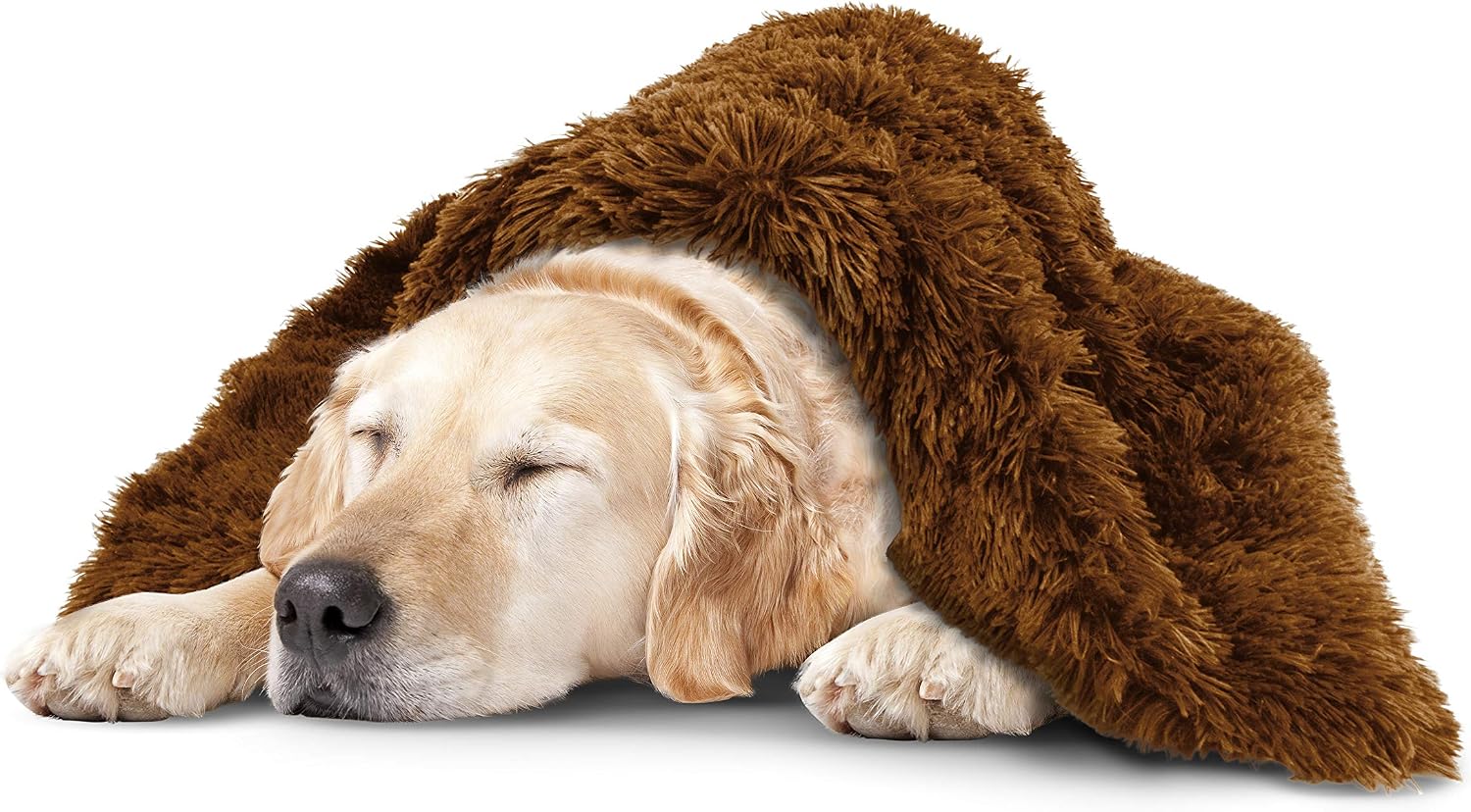 The Dog’s Blanket Sound Sleep Donut Blanket, XL, Premium Quality Calming, Anti-Anxiety Snuggler Blanket, Teddy Bear Brown
