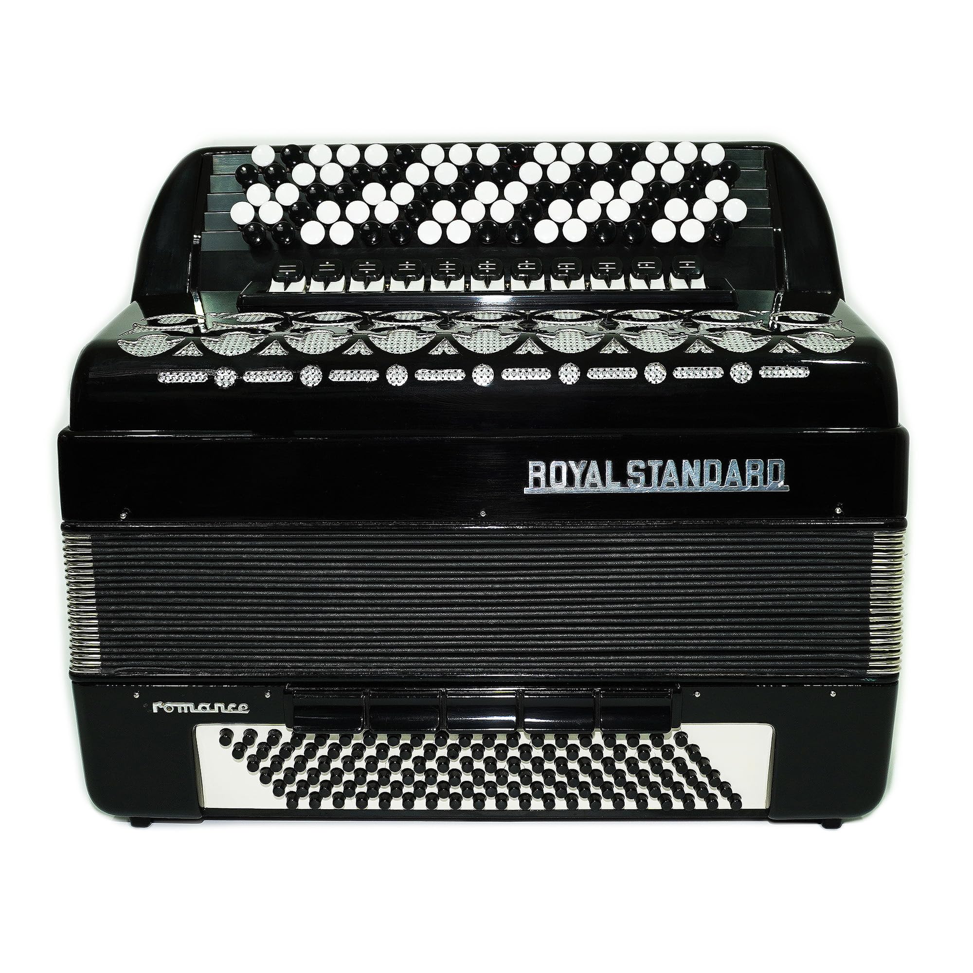 Amazon.com: 5 Row Royal Standard Romance, 120 Bass, German Button  