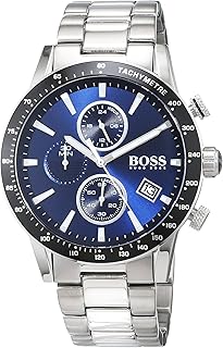 Hugo Boss Men's Blue Dial Stainless Steel Band Watch - 1513510