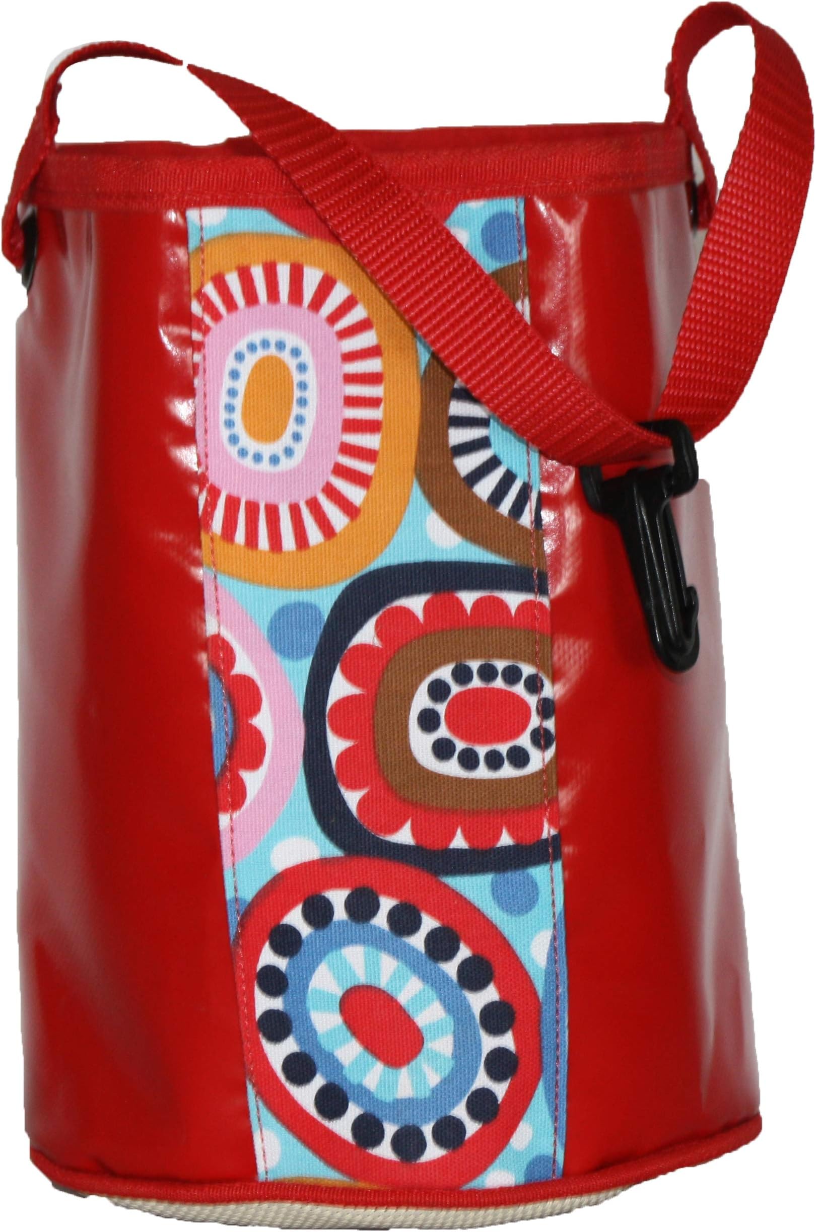 Clothespins Bag - Red PVC