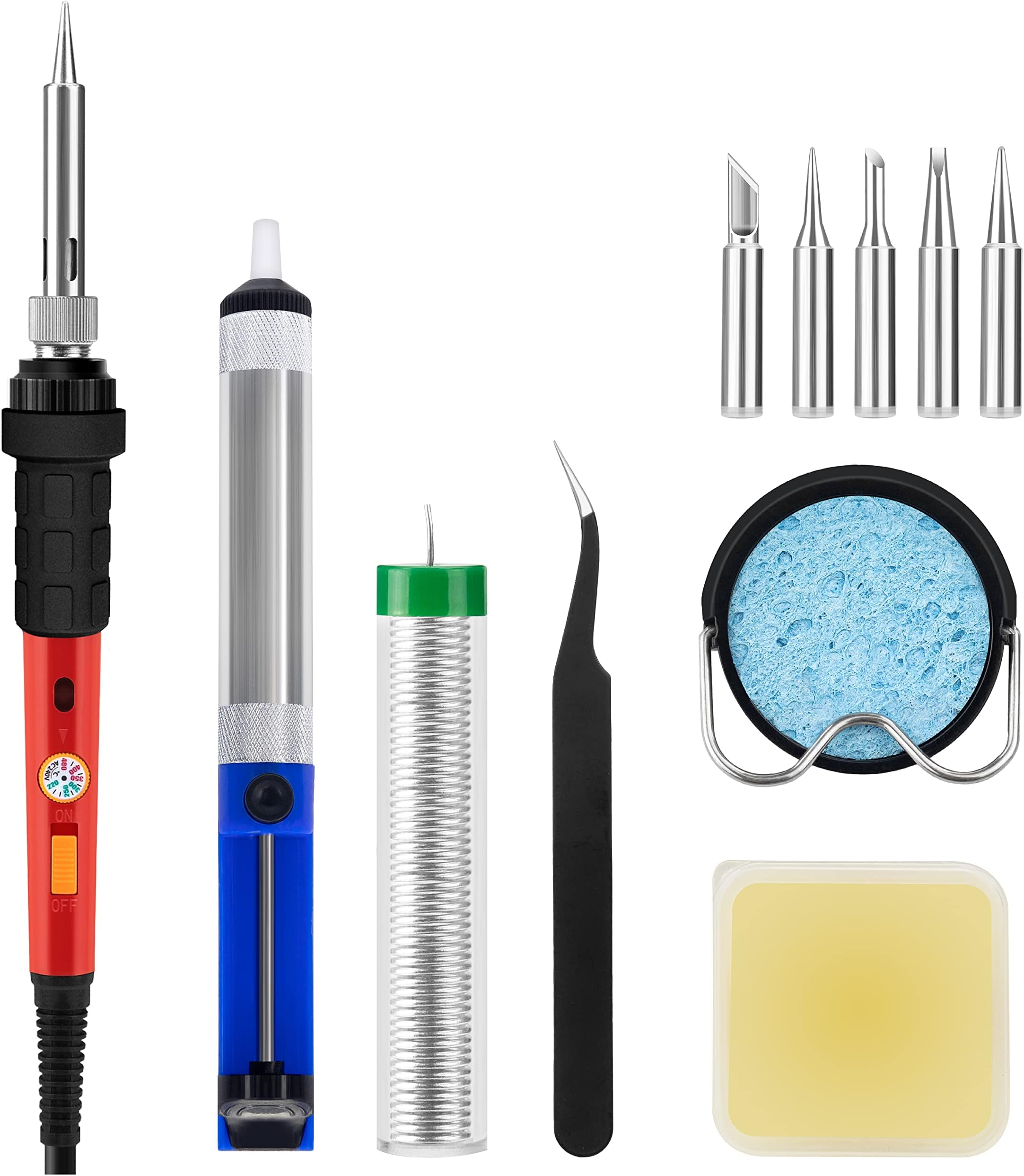 Fer à Souder Sans Fil 60W - Température Réglable - Kit DIY Avec Panneau De Contrôle Et Accessoires