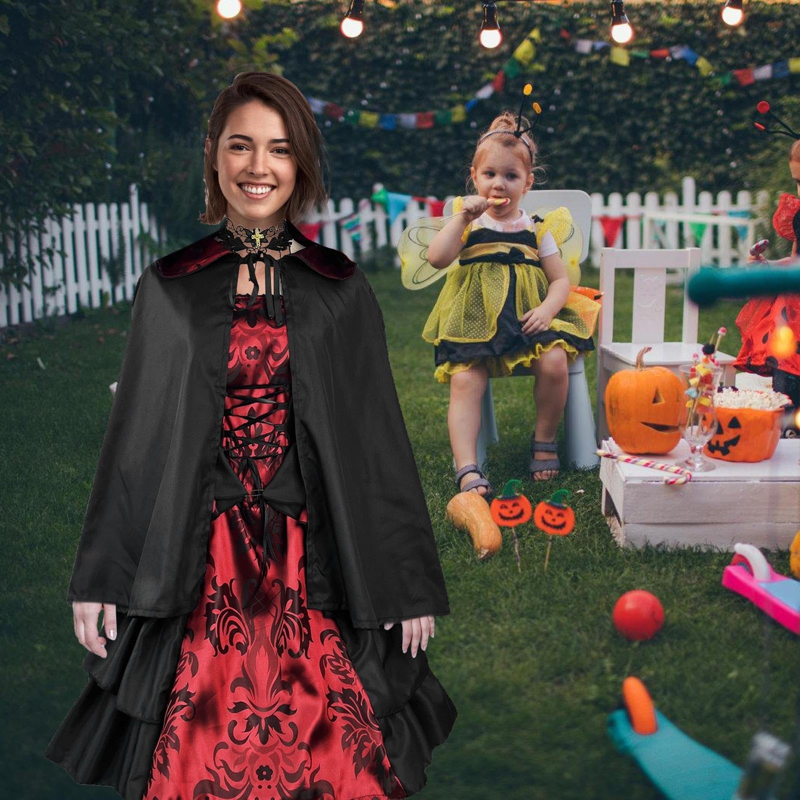 Damskie kostiumy cosplay, retro europejska suknia dworska vintage suknia balowa | elegancki kostium na studniówkę w stylu europejskim na imprezę rodzinną, Halloween, przebranie
