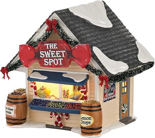 Miniatura 1 de Department 56 Ceramic Snow Village The Sweet Spot Lit House, 5.43 pulgadas