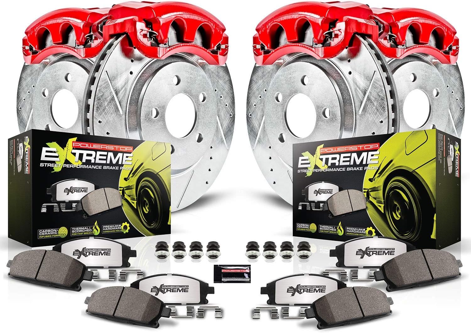 Power Stop Front & Rear Autospecialty Brake Kit w/Calipers | 2013-2014 Acura ILX (KCOE6318) main image 1
