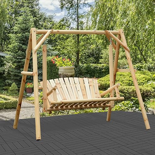 Miniatura 4 de Goovilla Azulejos de plástico entrelazados de 27 pies cuadrados, 27 piezas impermeables para patio y balcón, azulejos entrelazados para exteriores