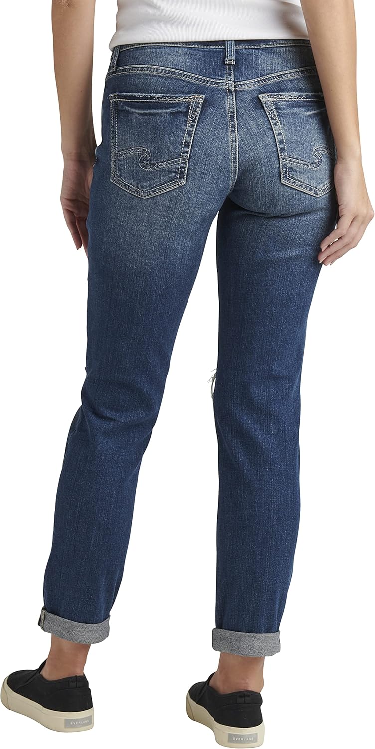 Silver Jeans-Womens Sam Relaxed Boyfriend Fit Jean