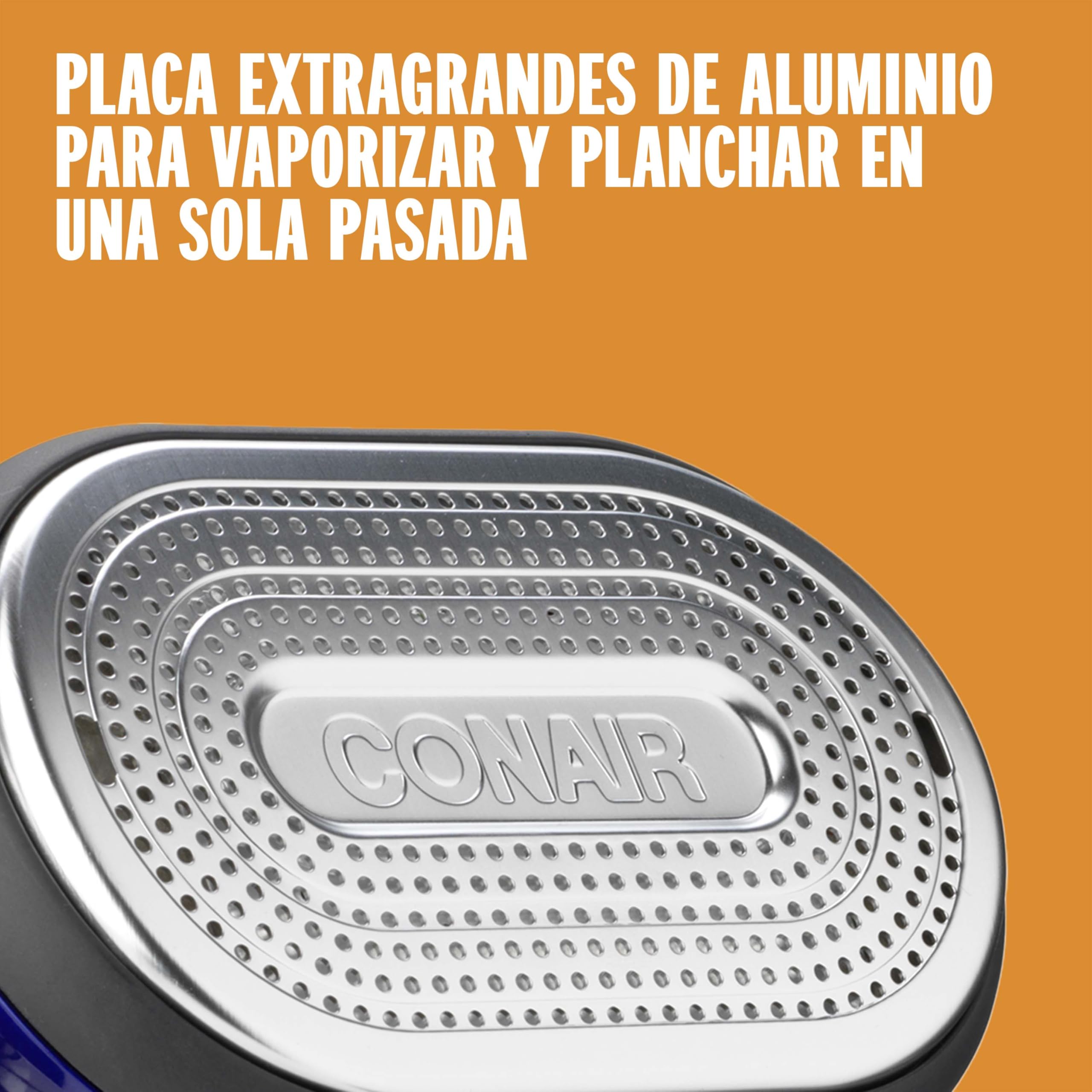 Conair GS108E Plancha de Vapor Vertical y Horizontal Steam & Iron Turbo 2 in 1, Vaporizador de Ropa, 1840 W, Elimina el 99,9% de las bacterías, Ideal para viajes y hogar