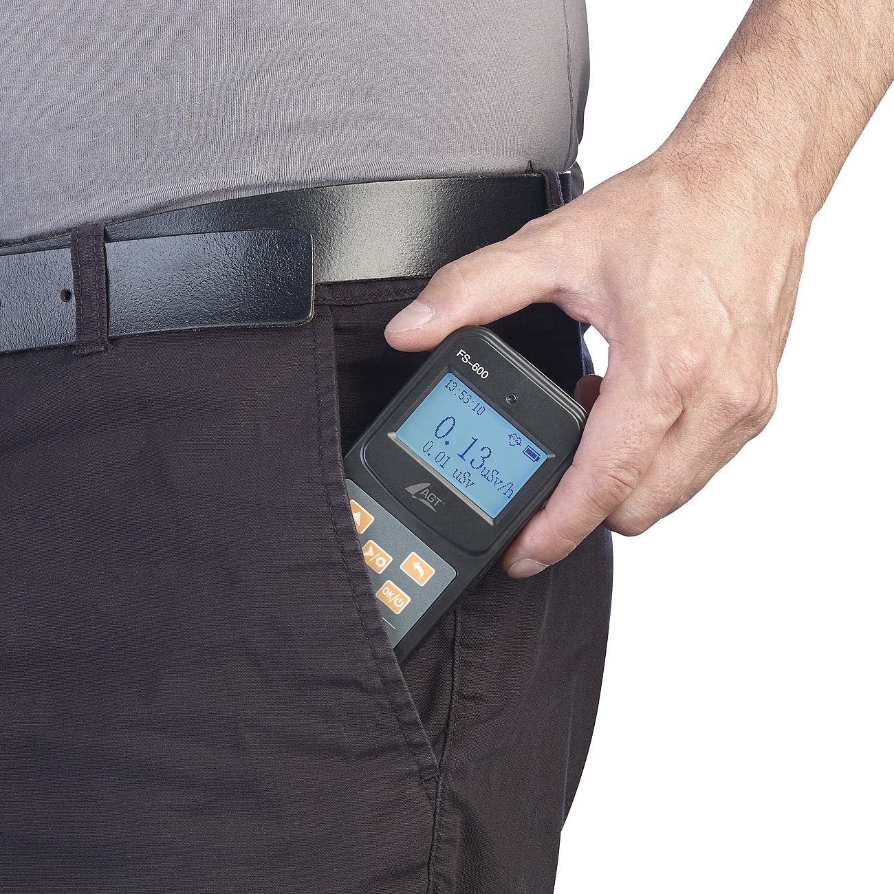 AGT Strahlenmessgerät: Digitaler Geigerzähler & Dosimeter für Alpha-, Beta- & Gammastrahlung (Geigerzähler Alpha- Beta Gamma, Alphastrahlung, strahlenmessung)