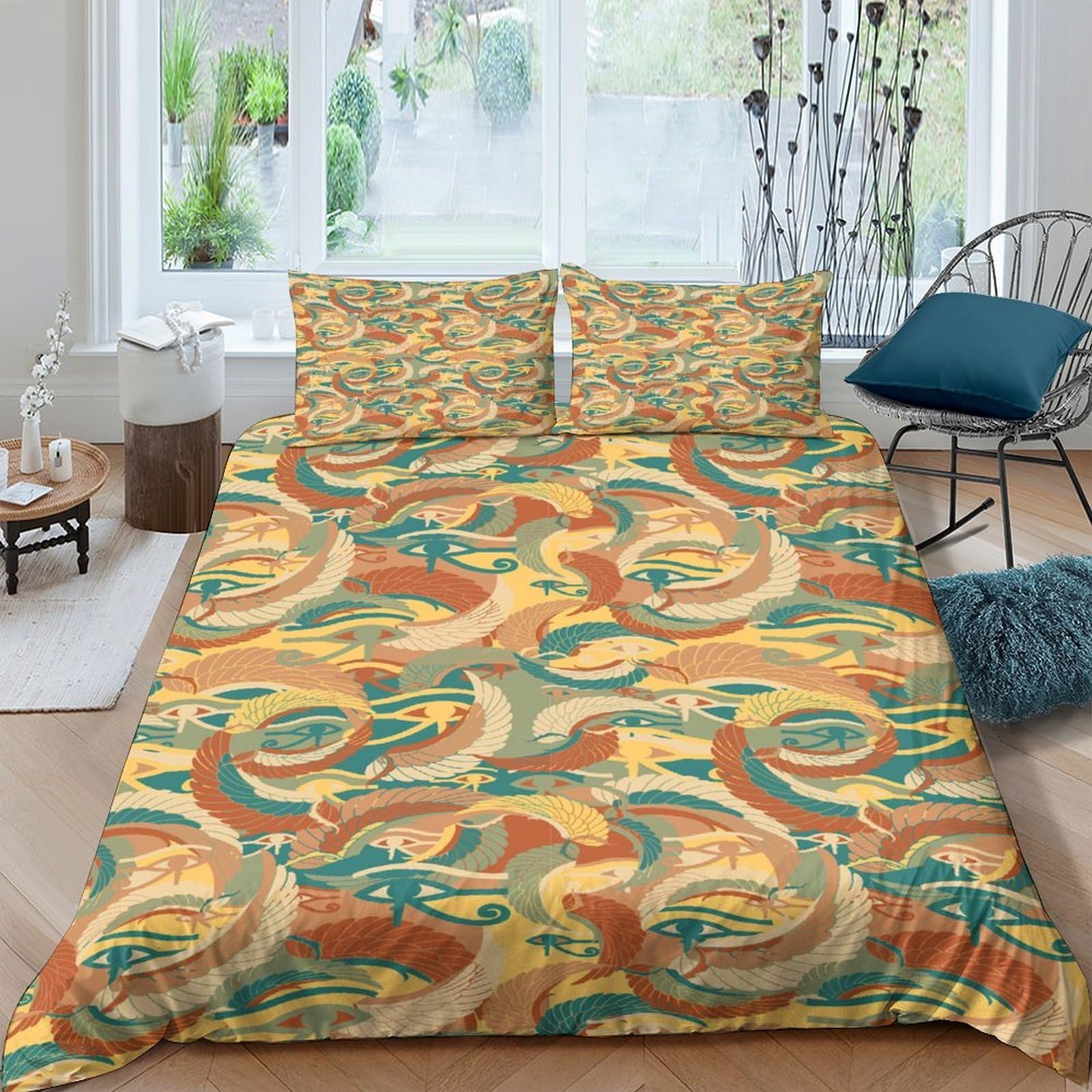 Ctjqhvkz Style-2 3D Printed Vintage Swirl Fitted Sheet Microfiber Soft Breathable Retro Wave Mattress Cover For Bedroom Dorm Decor Single（135X200cm）