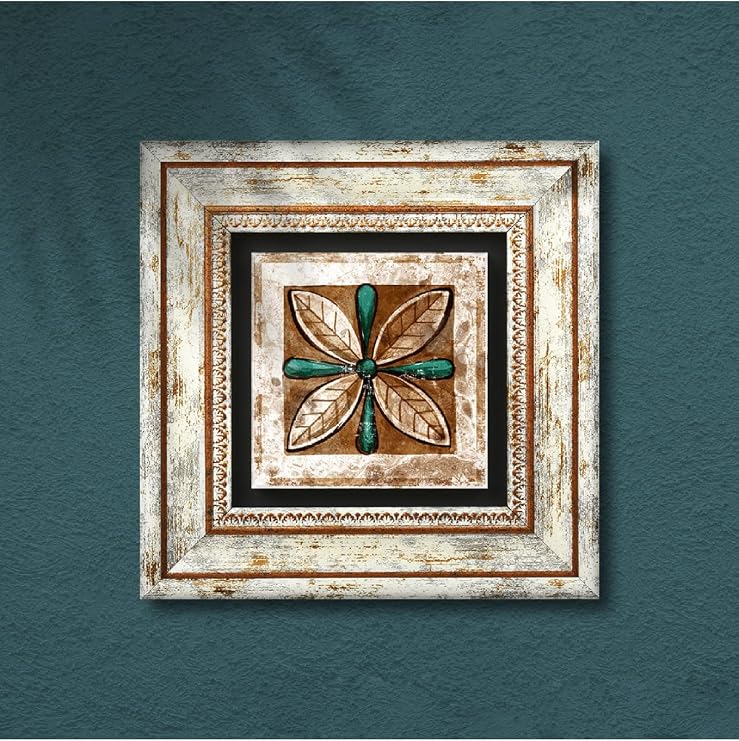Pinecone Stone Fas Desenli Vintage Taş Duvar Tablosu - Çerçeveli Taş Tablo - Dekoratif Duvar Sanatı - Modern Ev ve Ofis Duvar Dekoru T1-36