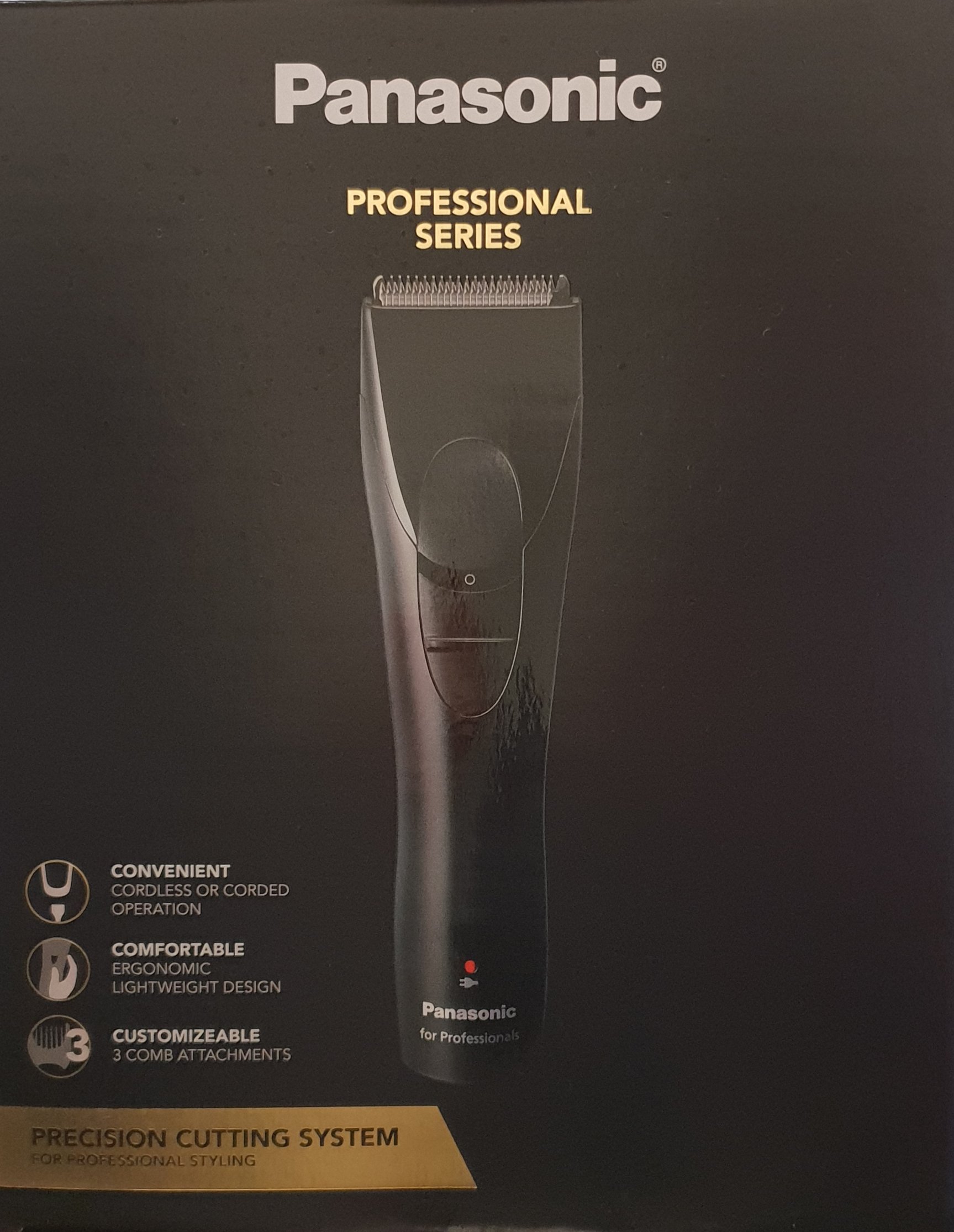Panasonic Professional Cordless/Corded Hair clipper for Precision cutting