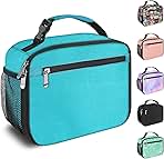 Kids Lunch Box for Boys Girls Lunch Bag Insulated Durable Lunchbox Children Lunch Tote Bag for School Light Blue