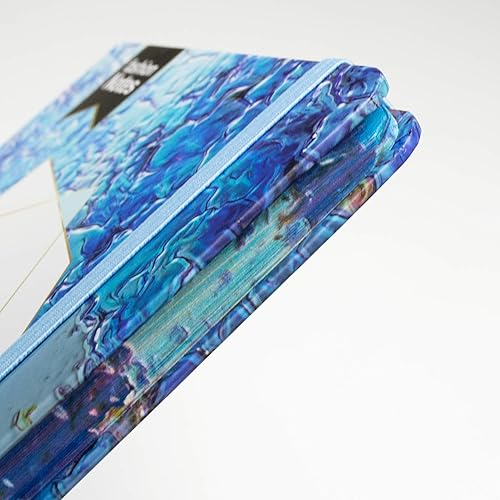 Miniatura 3 de Ancicraft - Cuaderno de notas con forro para oficina, escuela, tamaño A5, 160 páginas, 2.47 ozm, papel blanco cremoso, color azul