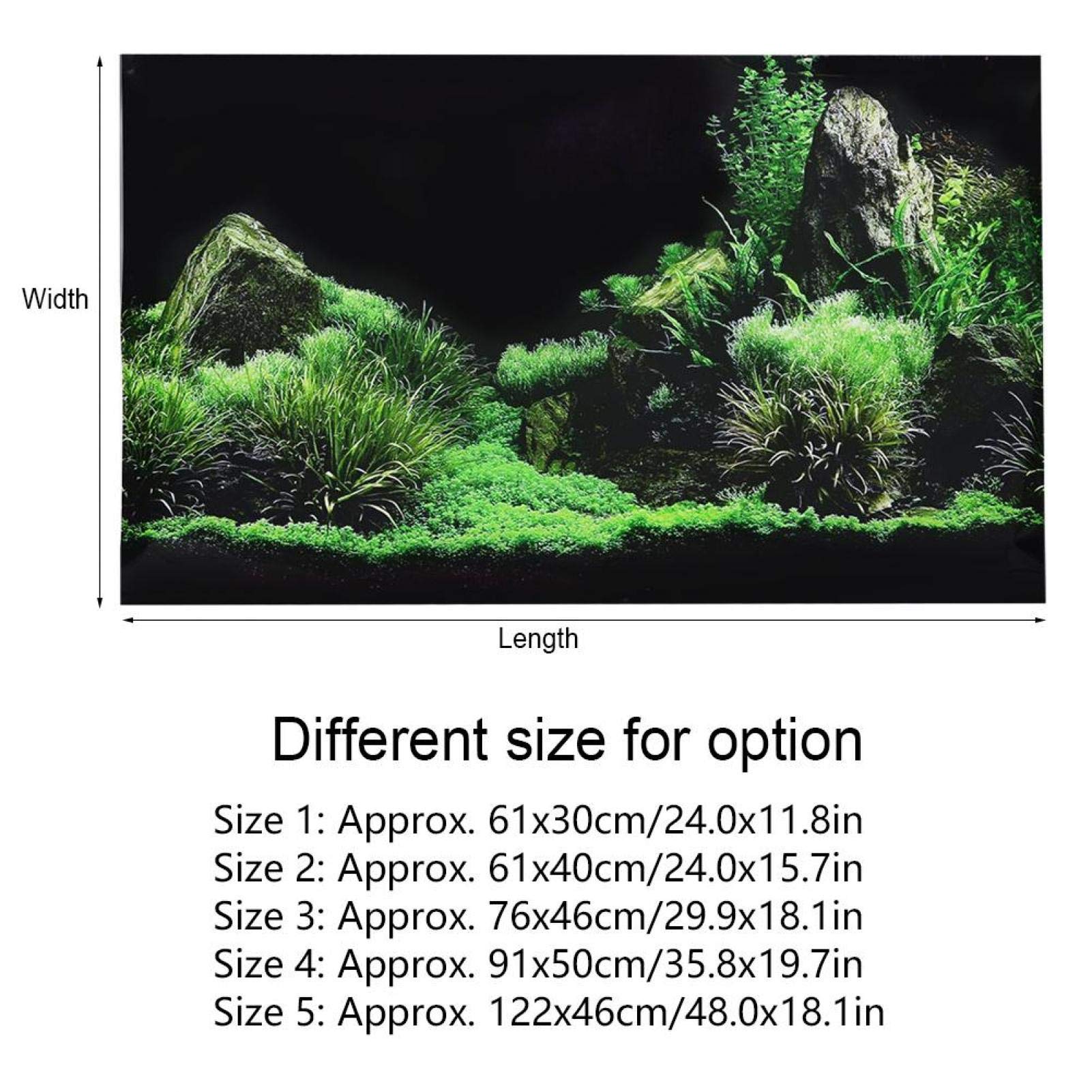 Autocollant de fond d'aquarium, affiche d'aquarium autocollant d'aquarium pour la maison pour aquarium pour aquarium(91 * 50cm)