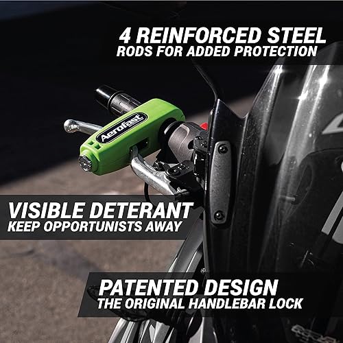 Miniatura 6 de Candados antirrobo para manillar de Aerofast. El mejor candado antirrobo de motocicleta resistente para tu motocicleta, cuatrimoto, motocross y