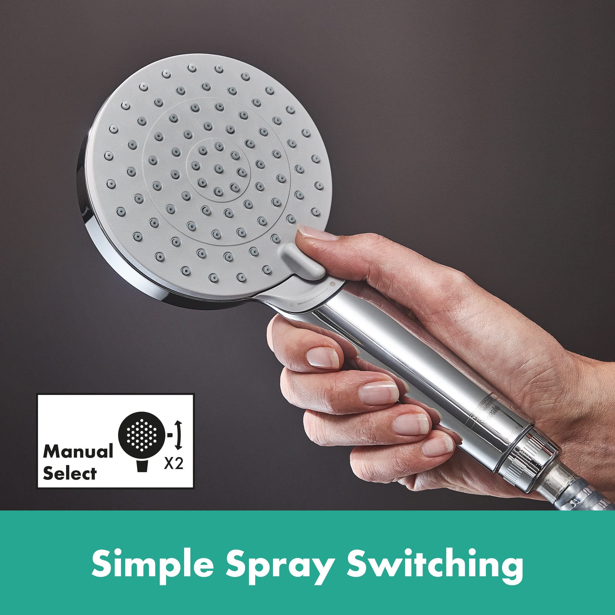 hansgrohe Vernis Blend Komplet prysznicowy 200 1-strumieniowa z baterią termostatyczną, chrom, 26276000