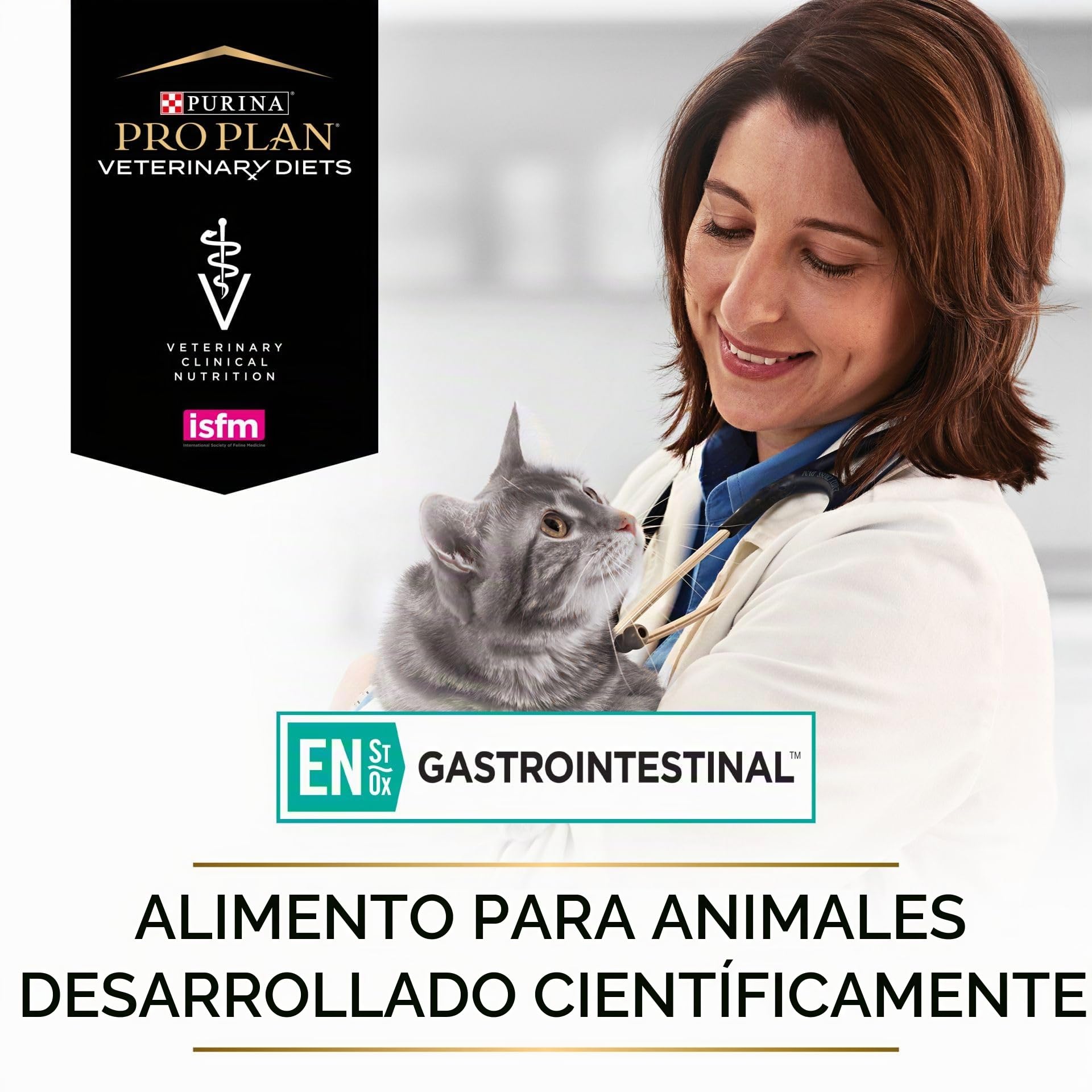 Purina Pro Plan Veterinary Diets EN St/Ox Gastrointestinal Pollo | Pack de 4 | 4 x 10 x 85 g | Alimento dietético para Gatos