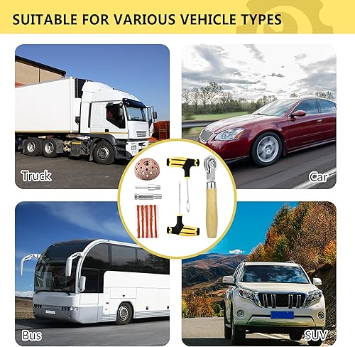 Miniatura 6 de 7 piezas de herramientas de reparación de neumáticos, ruedas de pulido de neumáticos, rueda de pulido de acero de tungsteno de 1.654 in, rodillos de