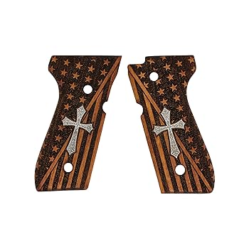 ヒデロー Beretta 木製グリップ エンボスロゴ付き ヒデロー