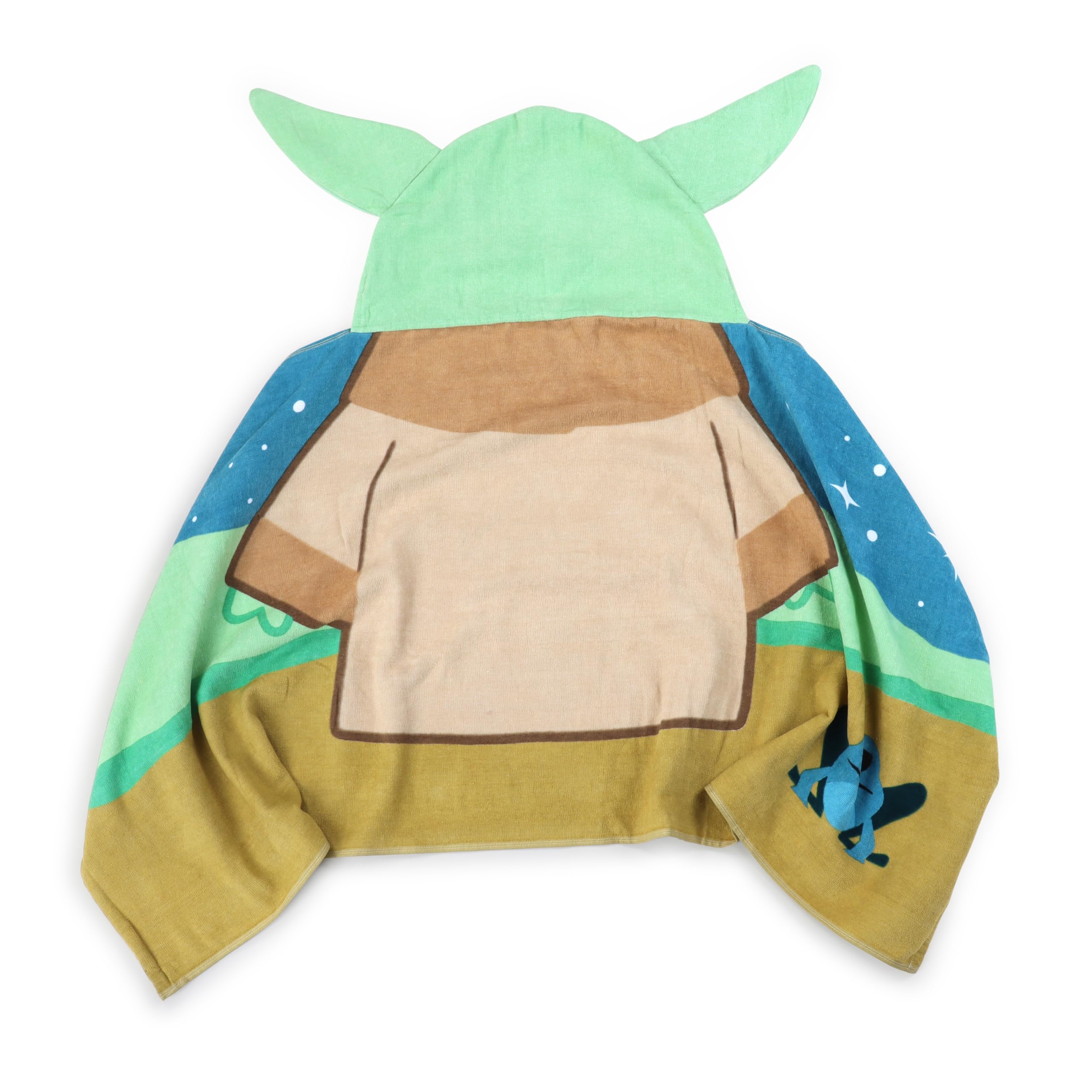 Jay Franco Disney Mandalorian Baby Yoda Grogu Hooded Towel, 56 x 130cm Kids Super Soft Bath Towel, Beach, Pool & Travel - Image 3