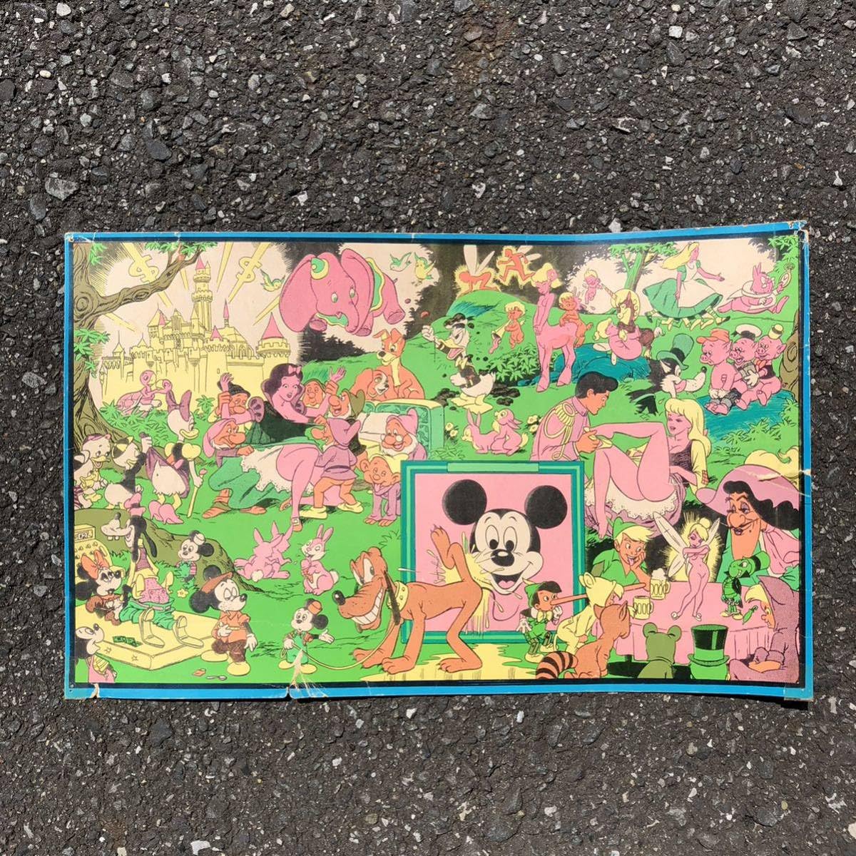 ディズニーブラックライトポスターミッキーミニー