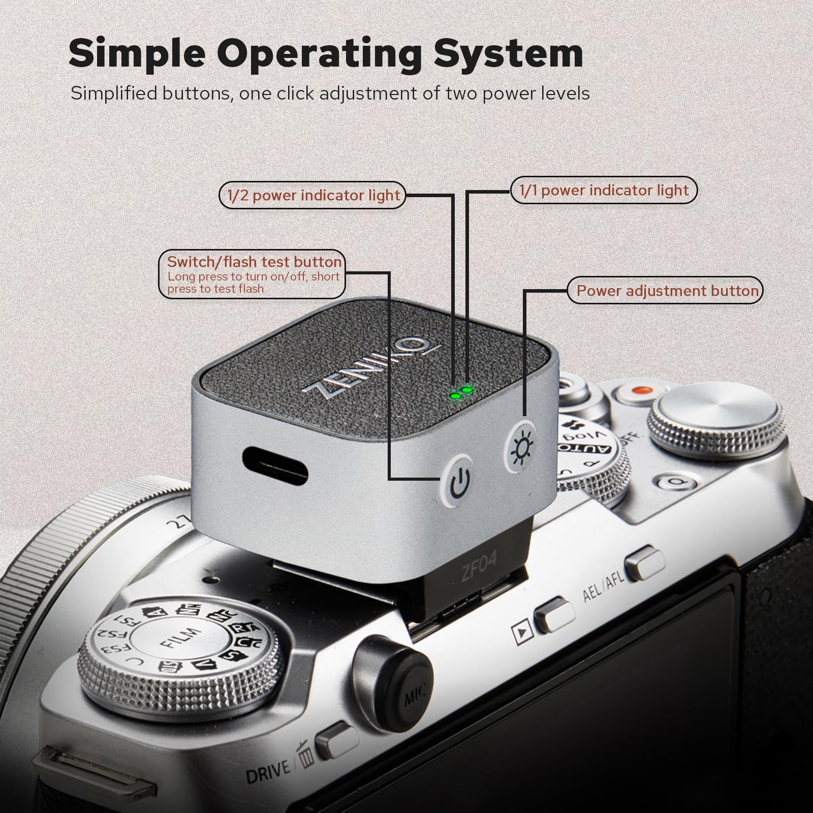 nikon 一眼レフ　フラッシュ Amazon | Zeniko ZF04 軽量オンカメラフラッシュ、ミニフラッシュ