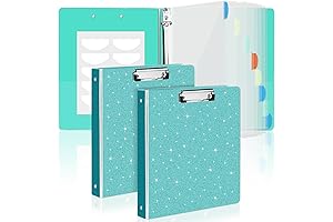 Eersida Sturdy and Durable 3 Ring Binder with Glitter