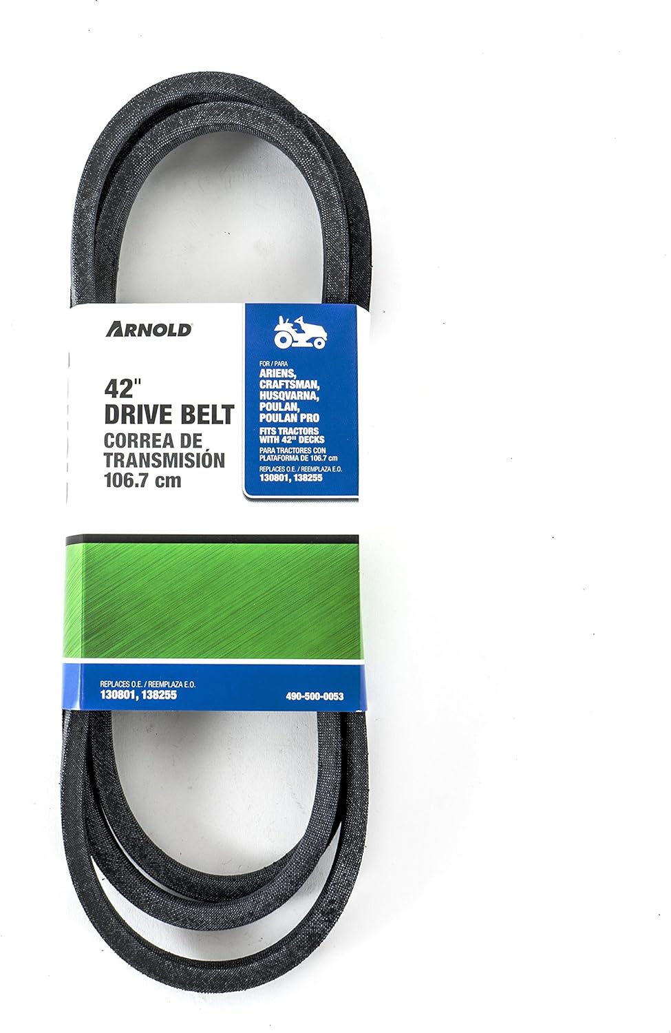 Arnold Craftsman 42-Inch Drive Belt for Riding Mowers, Replaces 130801 & 138255