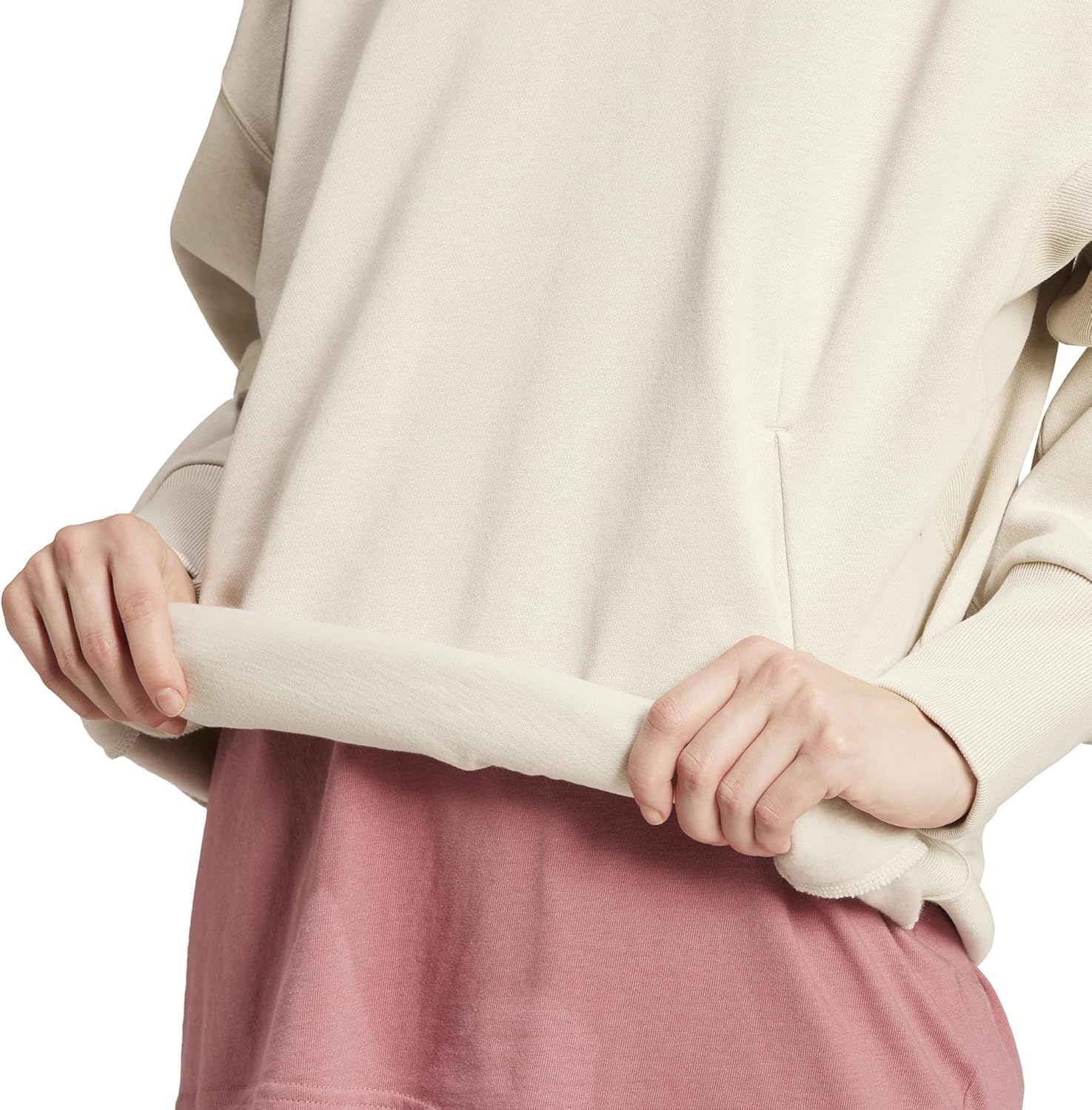 adidas womens All Szn Fleece Boyfriend Hoodie - Image 4