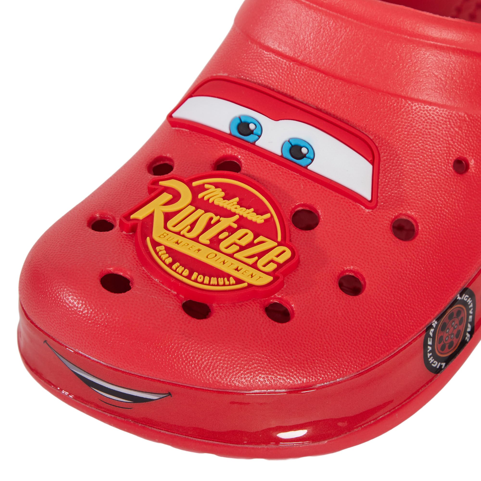 Disney Zuecos Cars para niños con Charms, Sandalias para niños, Deslizadores Lightning Mcqueen con Correa de Tobillo, Zapatos de Playa.