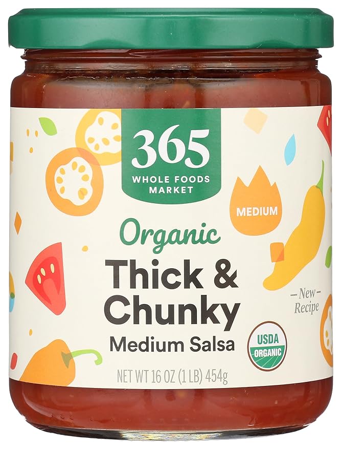 365 By Whole Foods Market, Organic Thick & Chunky Medium Salsa, 16 Ounce