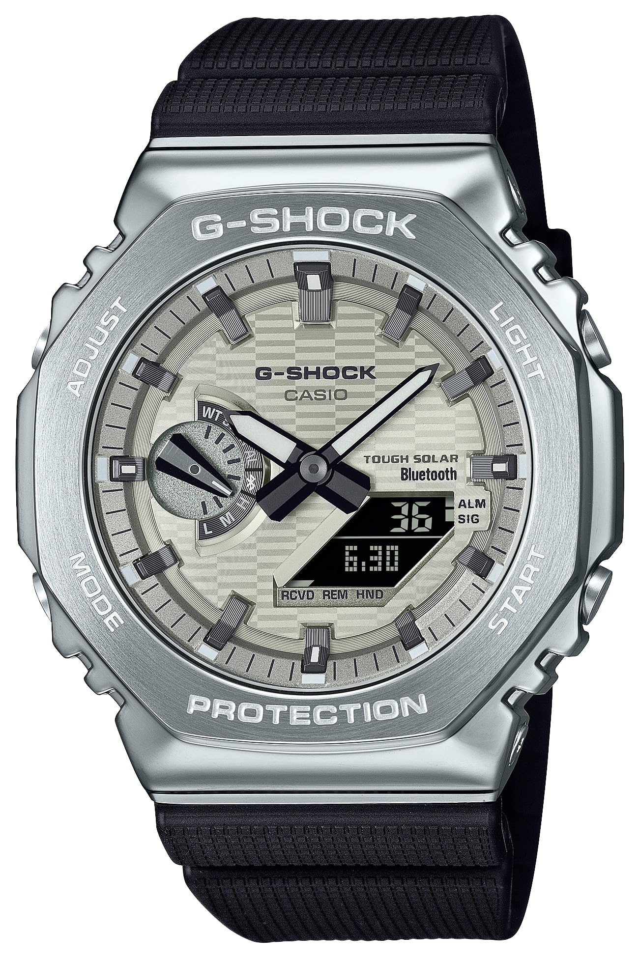 Casio G-SHOCK GBM-2100A-8BJF Metal Bezel Bluetooth Tough Solar