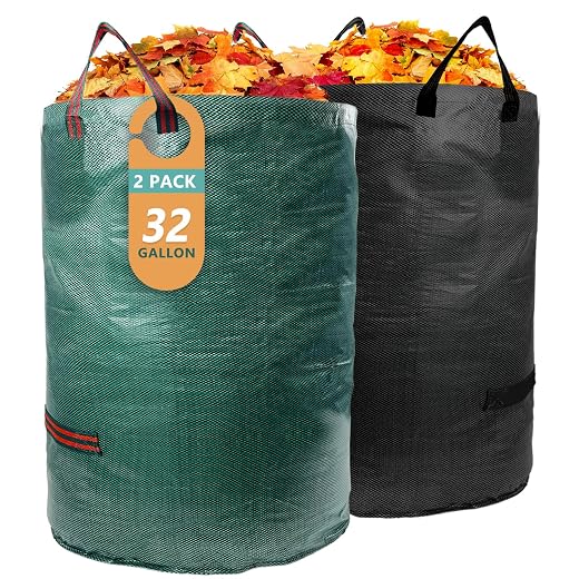 Reusable 32Gal Yard Waste Bags w/Handles, 2pk - $21.99