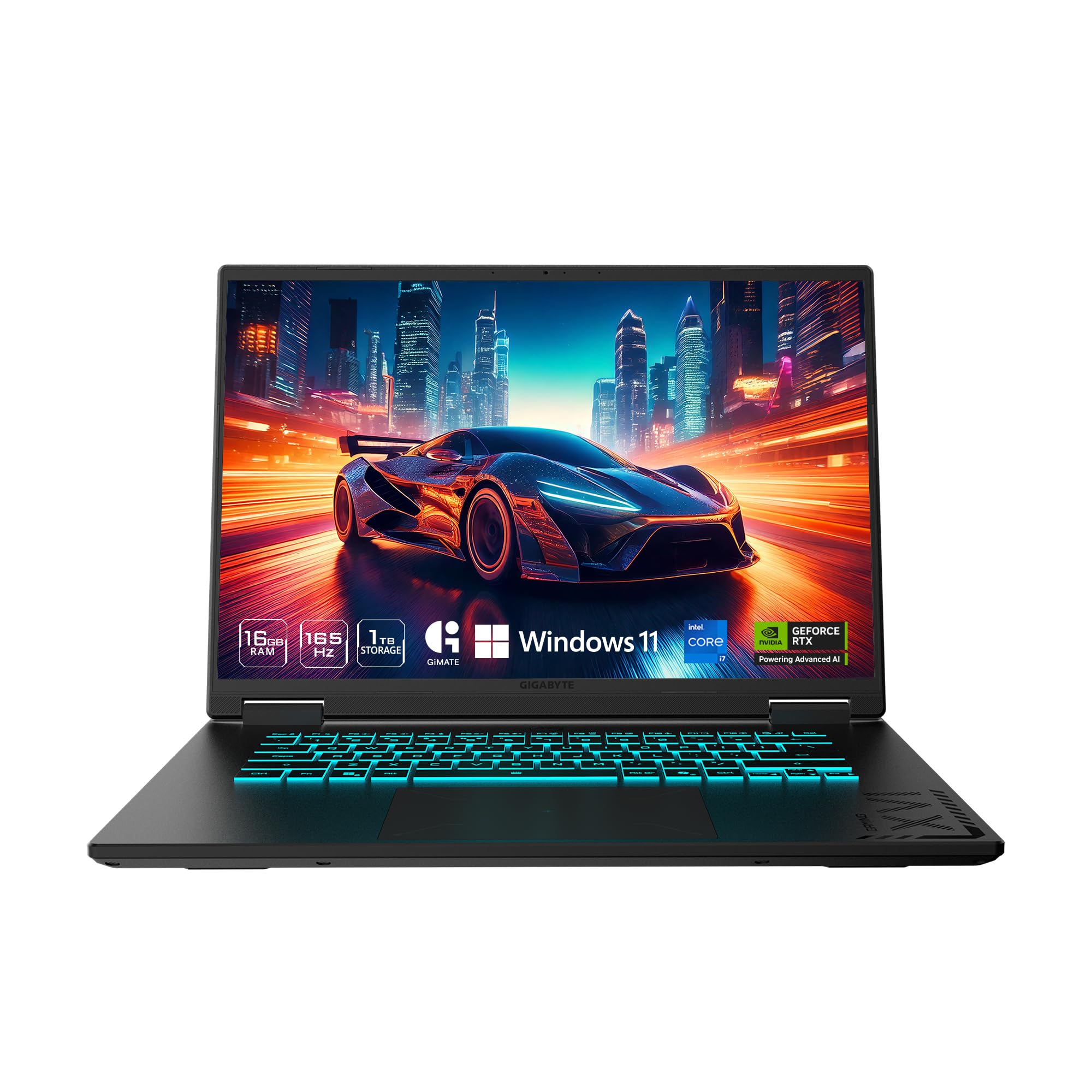 GIGABYTE - Gaming A16 Gaming Laptop - 165Hz 1920x1200 WUXGA - NVIDIA GeForce RTX 5060 - Intel i7-13620H - 1TB SSD with 16GB DDR5 RAM - Windows 11 Home AD Gaming A16 CVHI3US894SH