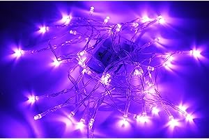 Gleaming Purple String Lights for Indoor Ambiance