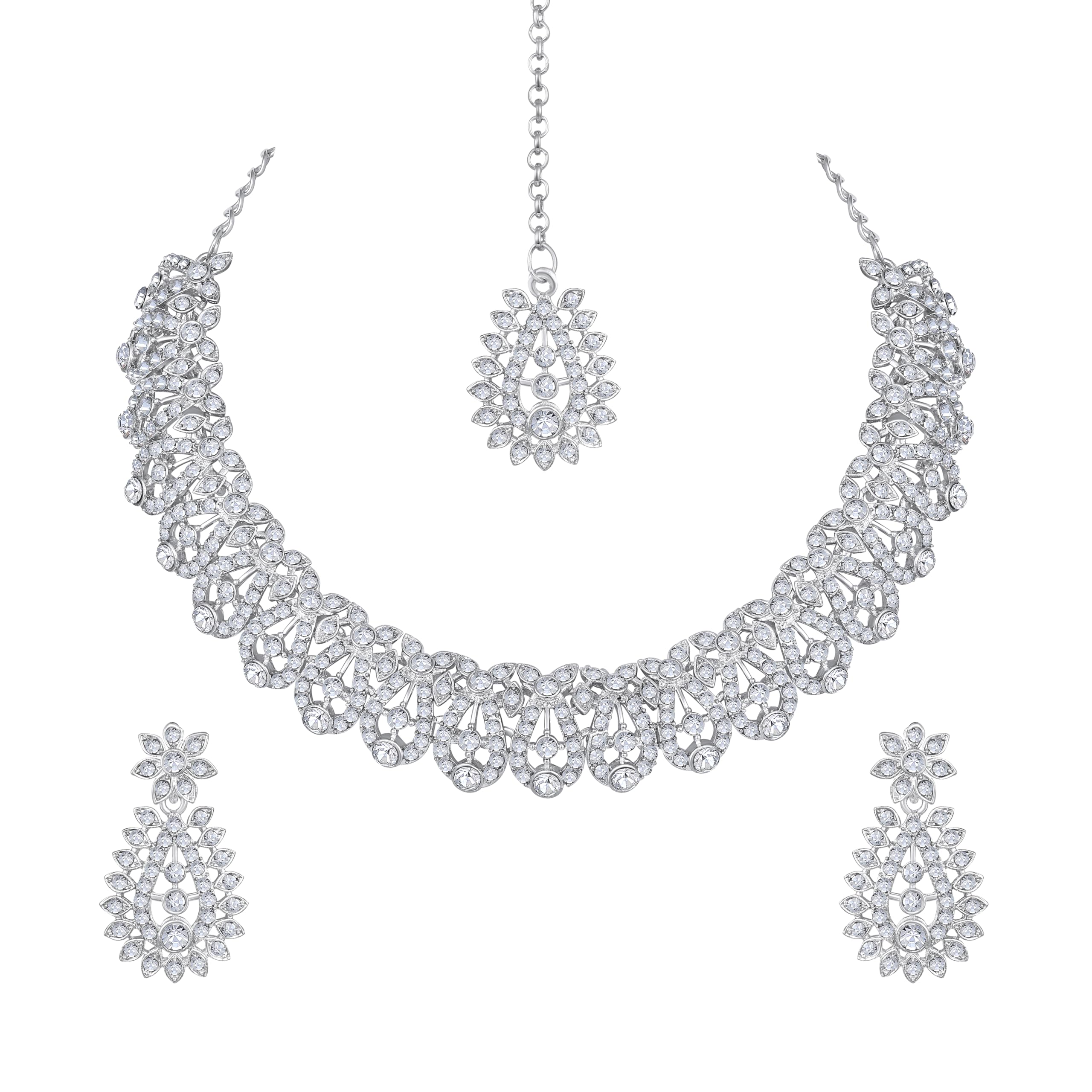 Atasi InternationalSplendid Jewellery/Necklace Set for Women | Ideal for Party, Wedding and Festive Occasion