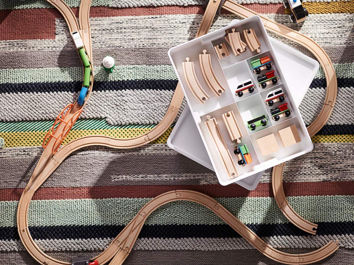 IKEA LILLABO 45-teiliges Eisenbahn-Set mit Schiene