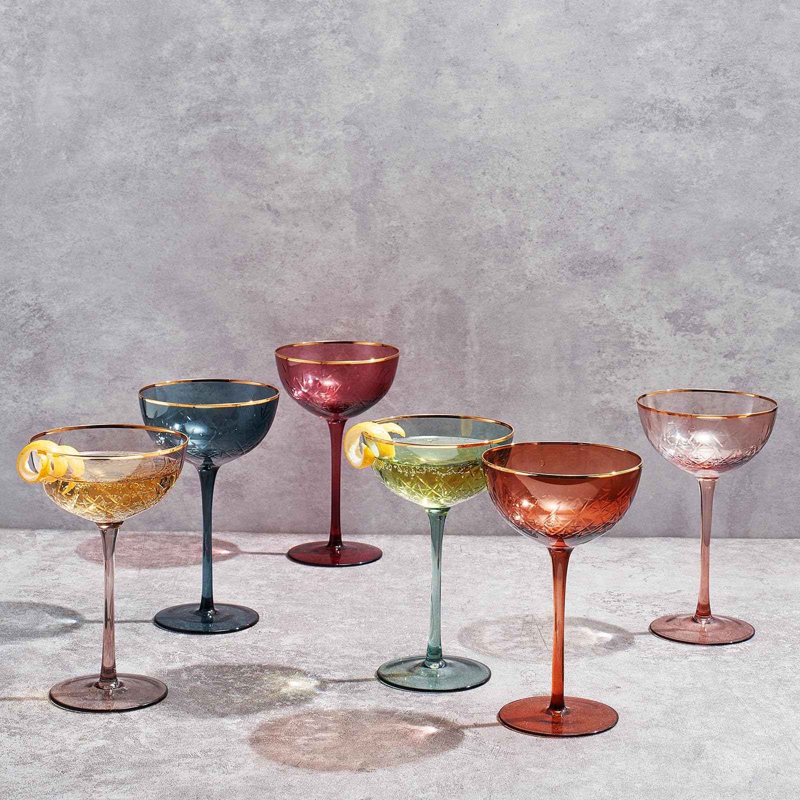Snapklik Vintage Art Deco Coupe For Champagne Martini Cocktails