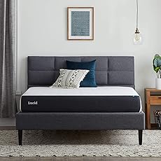 Lucid 8 Inch Cal King Mattress- Plush Gel Memory Foam Mattress – Bamboo Charcoal Mattress in a Box – CertiPur Certified