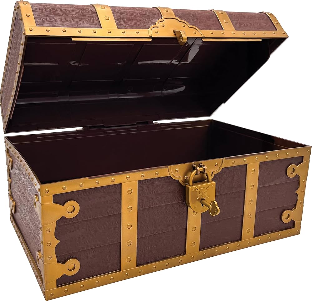 Teacher Created Resources Treasure Chest with Lock and Key