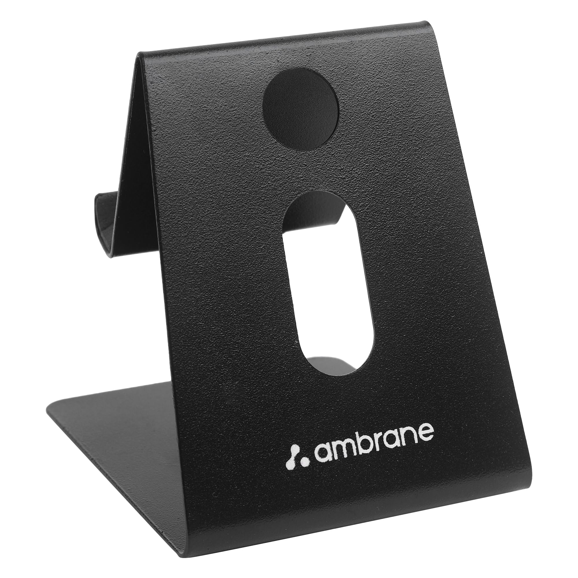 Ambrane Mobile Holding Tabletop Stand, 180 Degree View, Premium Metal Body, Wide Compatibility, Multipurpose, Anti-Skid Design (Pop Stand, Black) (B09QMJ575K) Amazon Price History, Amazon Price Tracker